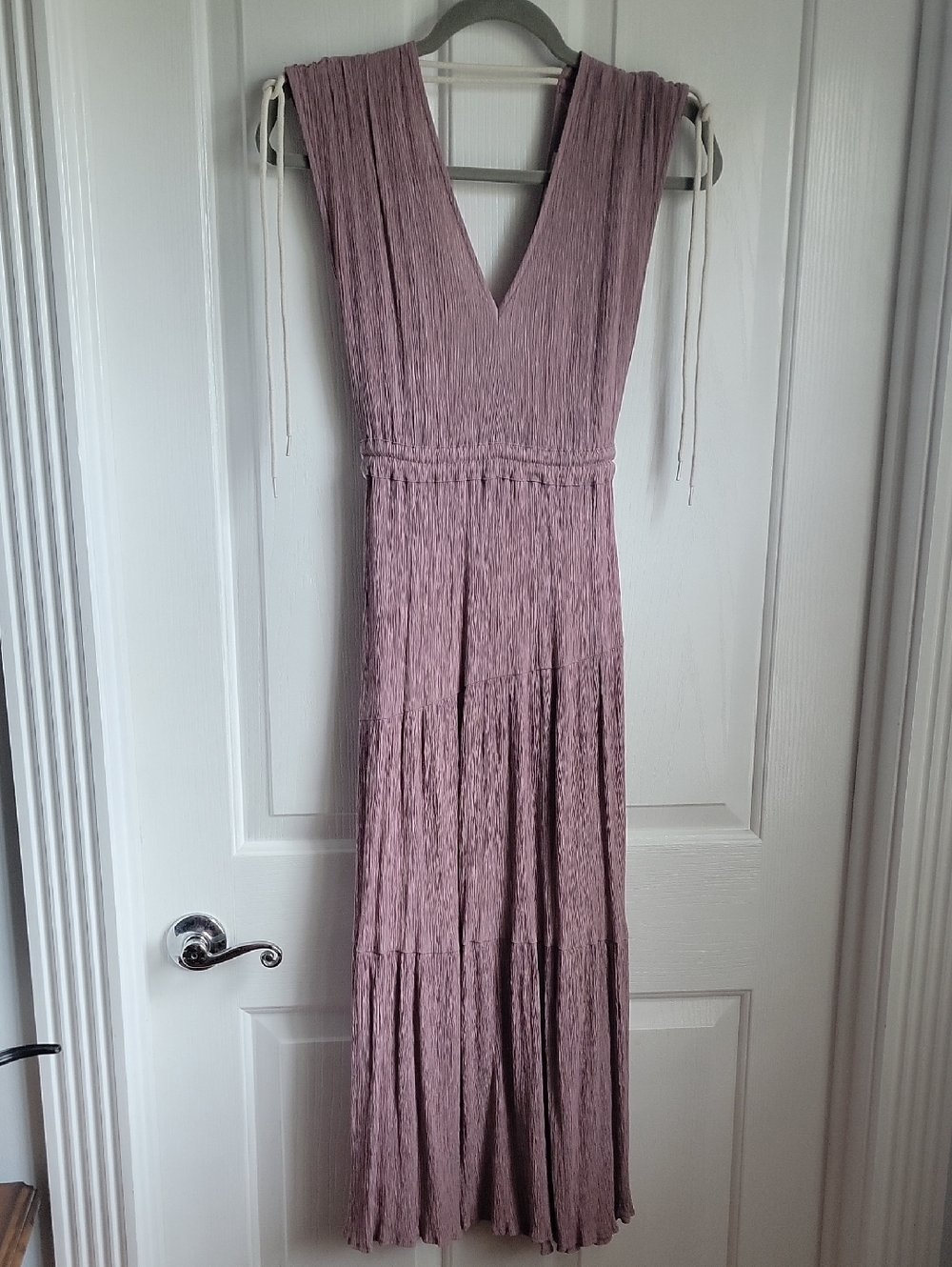 Pinch Dusty Mauve Sleeveless V Neck Maxi Dress Small S